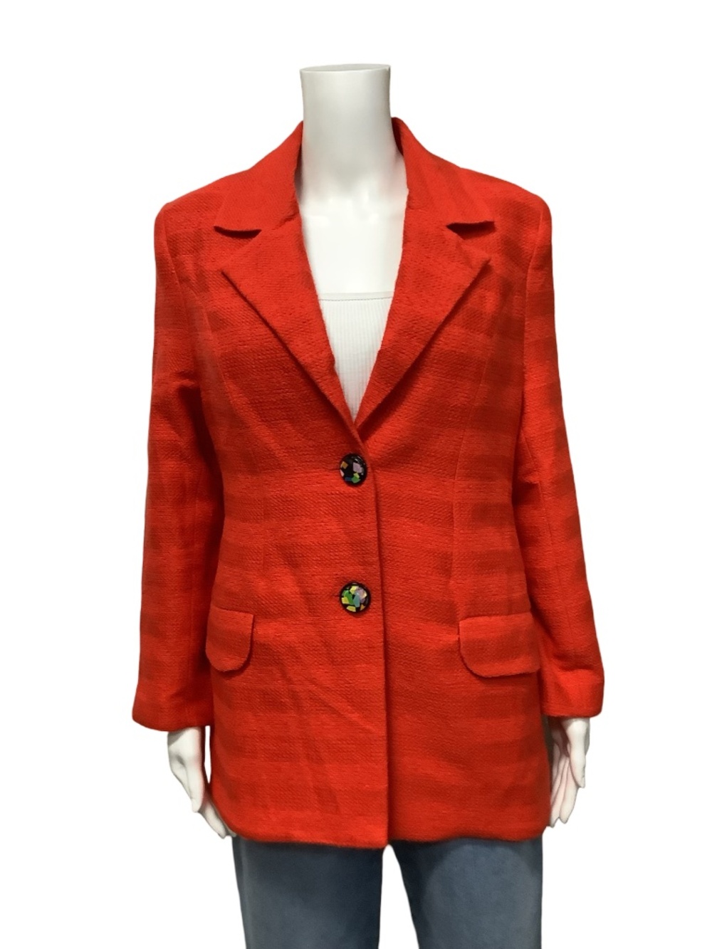 Buru Notched Collar Boyfriend Blazer w/Tags Size: S